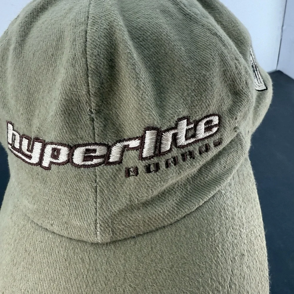Vintage 90's Olive Green Beige Hyperlite Boards Distressed S/M Hat